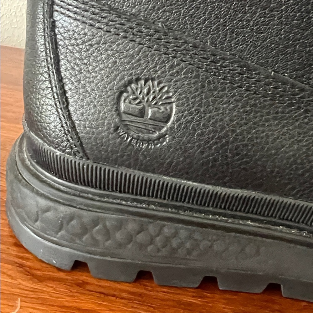 Timberland Ray City Black Combat Boots Lug Sole Leather Women’s 9.5 A2JNY - Picture 6 of 14